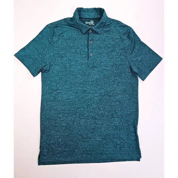 Reyn Spooner Limited Issue Size Small Green Floral Men's Short Sleeve Polo - Picture 1 of 10